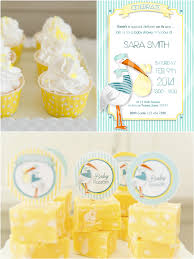 Stork Themed Baby Shower Brunch Diy Party Ideas Party Ideas Party Printables Blog