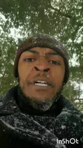 Walking to the store in the snow