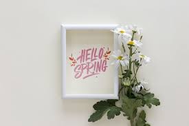Download Flat Lay Frame Mockup With Spring Flowers For Free Cherry Blossom Background Spring Flowers Frame