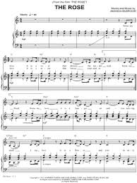 Bette was 35 years of age when she released the rose. Bette Midler The Rose Sheet Music In C Major Transposable Download Print Sku Mn0018878