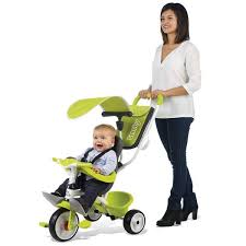 Tricycle Baby Balade 2 Tricycle Evolutif Avec Roues Silencieuses Dispositif Roue Libre Vert Tricycle Poussette Bebe Velo Tricycle