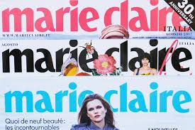 Stack of Marie Clair Magazines, International Monthly Magazine Editorial  Photography