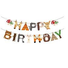 Maybe you would like to learn more about one of these? Happy Birthday Banner Children Birthday Party Decoration Forest Wild Animal Woodland Party Jungle Safari Theme Party Shopee Philippines