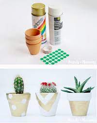 While holding the floss in place with the toothpick, you can blow on the area lightly to make the mod podge tackier more quickly. 29 Stunning Spray Paint Makeovers Painted Terra Cotta Pots Decorating Terra Cotta Pots Painted Pots Diy