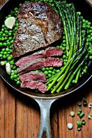 Skillet Steak With Spring Vegetables Recipe Beef Recipes Spring Vegetables Full Meal Recipes