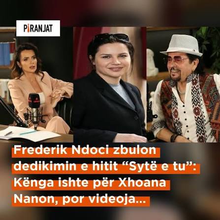 Një prej këngëve më të njohura të Frederik Ndocit, “Sytë e tu”, paska pasur  një histori që publiku nuk e ka njohur plotësisht. Në një rrëfim ekskluziv  për Grida Duma Podcast, këngëtari