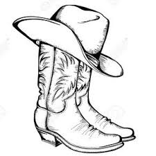 Bottes Cowboy Banque D Images Vecteurs Et Illustrations Libres De Cowboy Hat Drawing Wood Burning Patterns Cowboy Draw
