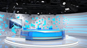 virtual broadcast studio 10 3d model tv set design studio 3d model