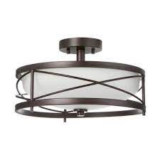 Semi Flush Mount Lighting Flush Mount Lights Lighting The Home Depot