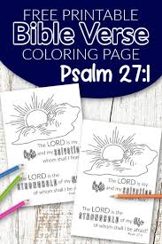 This story can help your students accept a perfectly. Free Printable Psalm 27 1 Bible Verse Coloring Page