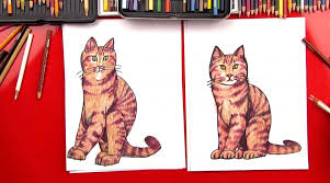 Hoe Maak Je Een Realistische Cat Draw Art For Kids Hub Drawings Kids Art Projects
