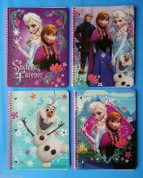 4 Disney Frozen Spiral Notebook Elsa Anna Olaf Kristoff Sven School Supplies Frozen Elsa Disney Scrapbook Paper Crafts Diy Kids Disney Princess Bedroom Decor