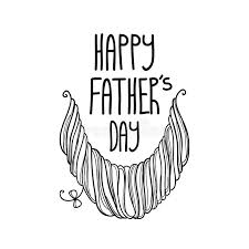 Simple things are always the best and this diy shirt card can't be easier to make. Vector Happy Father S Day Drawing With Outline Linear Hipster Beard And Text In Black Isolated On White Background Stock Vector Illustration Of Book Funny 117211560