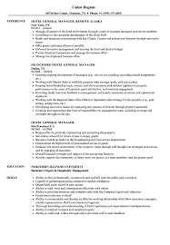 Hotel General Manager Resume Samples Velvet Jobs