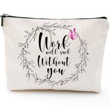 Are you looking for the best possible parting gifts for coworkers? Coworker Leaving Gifts For Women Going Away Gifts Coworker Goodbye Gift Farewell Gifts For Coworkers Friends Boss Cosmetic Bag Gifts Makeup Bag Buy Online In Belarus At Belarus Desertcart Com Productid 164802089