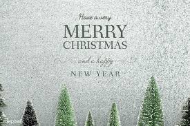 Download Premium Psd Of Merry Christmas And Happy New Year Greeting Card Dengan Gambar
