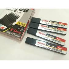 Isi Pensil Mekanik Hitam 2 Mm Pencil Lead Pensil Lead Mekanik 2 Mm Shopee Indonesia