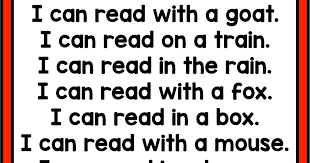 I Can Read Dr Seuss Poem Pdf Reading Seuss Canning