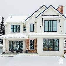 After 20 years, my little red brick ranch is getting a facelift. Kimberley Homes ×'×˜×•×•×™×˜×¨ Though It S Summer We Had To Show Off This Kimberley Custom Built Home The White Exterior Pops Against Red Brick Accents And Matte Black Window Trim Our Team Works With You