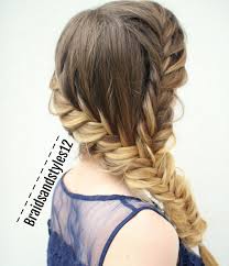 Diy French Fishtail Style By Braidsandstyles12 Fishtail Braids Hair Hairstyles Beauty Style Braids Hair Braid Diy Braided Hairstyles Medium Hair Styles