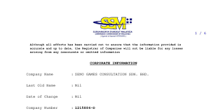 Last updated december 24, 2020. Companies Commission Of Malaysia Zeno Games Consultation Pdf Docdroid