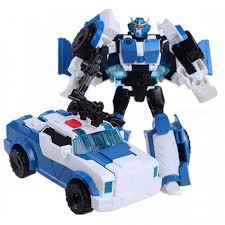 Transformation 4 Robot Car Model Toy For Boy Kids Blue