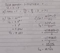 3, 12, 48, 192, …. Diketahui Deret Geometri Sebagai Berikut 3 9 27 81 Tentukan A Rasio B Suku Brainly Co Id