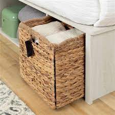 Add to compare compare now. South Shore Furniture Avilla Full Size Platform Bed Winter Oak And Rattan 11833 Rona