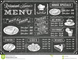 Grunge Chalkboard Restaurant Menu Template Chalkboard Restaurant Chalkboard Menu Restaurant Menu Template