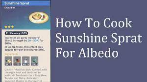 Genshin Impact How To Cook Sunshine Sprat For Albedo Albedo Cooking Fish Dishes