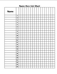 This Is A Table All Ready For You To Enter In Your Students 39 Names After Entering In Their Names Print Several Super Teacher Student Notebooks Class List