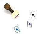 Amazon.com: Ace of Spades Wooden Rubber Stamp No. 1 (1" x 1 ...