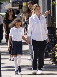 Check spelling or type a new query. Ellen Pompeo Goes Make Up Free While Out And About In La With Daughter Ellen Pompeo Greys Anatomy Characters Meredith Grey