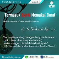 Syirik Memakai Jimat Islam Belajar Kata Kata