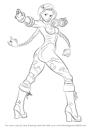 Street fighter free coloring images pages to print with ryu. Learn How To Draw Cammy From Street Fighter Street Fighter Step By Step Drawing Tutorials