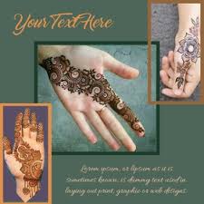 You can use the general wording and font choices provided by our professionals, or edit the. Customizable Design Templates For Henna Postermywall