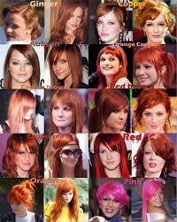 Red Brown Red Hair Color Chart