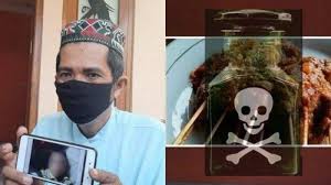 Konferensi pers pengungkapan kasus satai beracun yang mengakibatkan seorang anak pengemudi ojek. Eiaxdtwjh8o Mm
