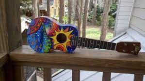 Israel iz kamakawiwoʻole — somewhere over the rainbow 03:47. Somewhere Over The Rainbow Handpainted Soprano Ukulele Etsy Happy Paintings Painted Ukuleles Hand Painted Guitar
