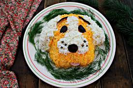 что должно быть на столе в новый год 2019 Salat Sobaka Recept V 2019 G God Sobaki Salaty Recepty I Eda
