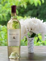 kitchen sink white table wine