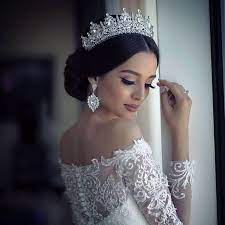 Pin On Crown Wedding Hairstyles With Crown Wedding Bridal Tiaras Princess Wedding