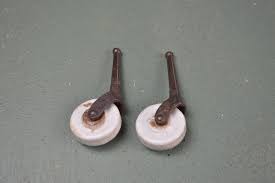 Vintage Casters Porcelain Or Acrylic Wheels Set Of 4 White Wheels Furniture  Restoration Repair Junk Art - Etsy Uk