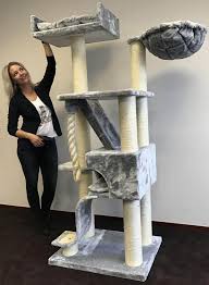 Not just to support his weight, but to give him sisal cat scratching post for big cats. Cat Tree For Large Cats Cat Mansion Light Grey 71 Inch 108 Lbs 5 Inch O Poles Total Size 71x29x23 Inch Cat Scratcher Scratching Post Activity Center Cat