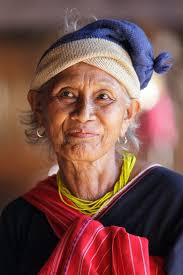 Karen tribe mature woman editorial stock image. Image of grandma