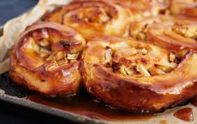 Salted Caramel And Apple Rolls Recipe Recipe Food Bbc Food Apple Roll Recipe