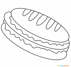 Ditch those tired hot dog toppings and try out these killer combinations at your next barbe. Hot Dog Coloring Page Free Printable For Kids