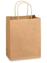 Find another word for bag. Kraft Paper Shopping Bags 8 X 4 1 2 X 10 1 4 Cub S 7098 Uline