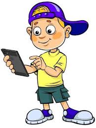 Cartoon Kid With Mobile Phone Mobile Cartoon Cartoon Cartoon Kids