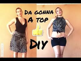 Per dare inizio alla trasformazione, innanzitutto, 10 centimetri sopra la per completare il riciclo creativo del vestito della bambina, puoi applicare un merletto all'orlo della gonna. Come Creare Un Top Trasformando Una Vecchia Gonna Tutorial By Diana Toto Youtube